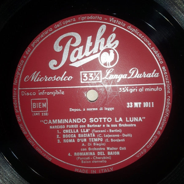 Narciso Parigi : Camminando Sotto La Luna (10")