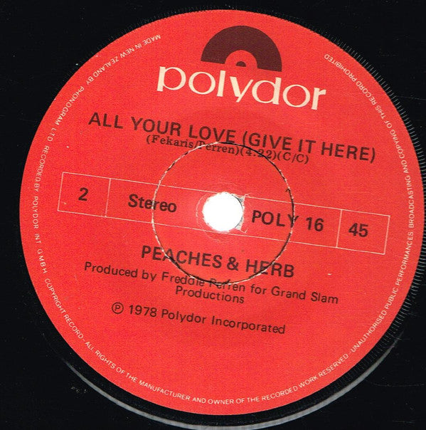 Peaches & Herb : Shake Your Groove Thing (7", Single)