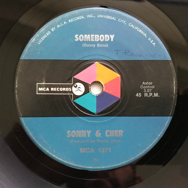 Sonny & Cher : A Cowboys Work Is Never Done (7", Single)