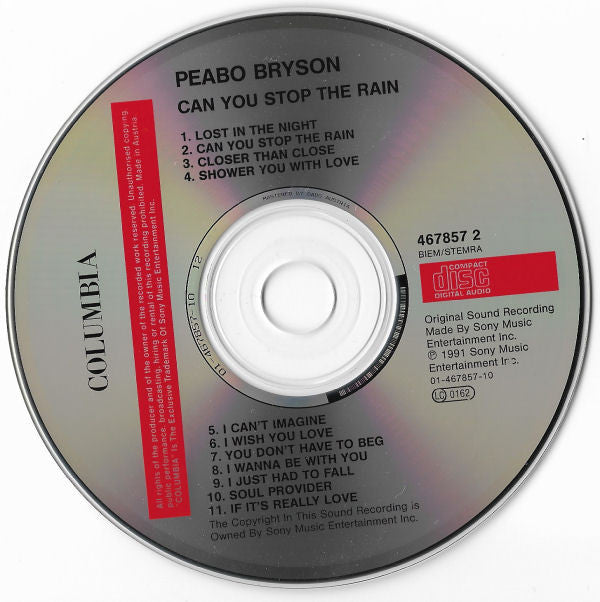 Peabo Bryson : Can You Stop The Rain (CD, Album)