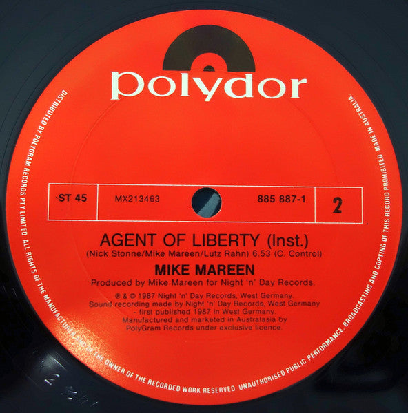 Mike Mareen : Agent Of Liberty (12")