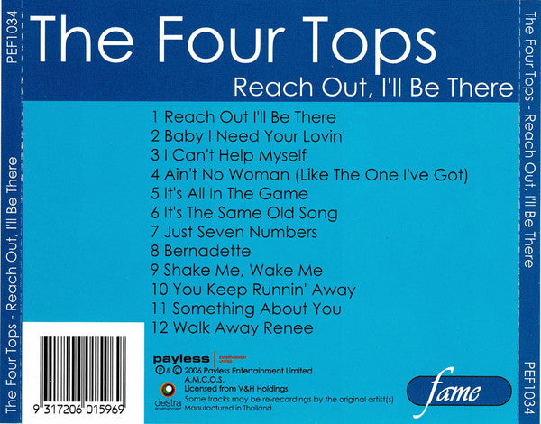 Four Tops : Reach Out, I'll Be There (CD, Comp)