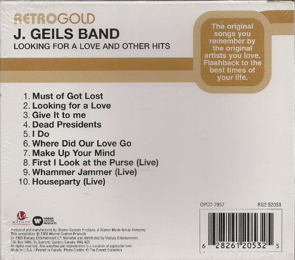 J. Geils Band* : Looking For A Love (And Other Hits) (CD, Comp, RE)