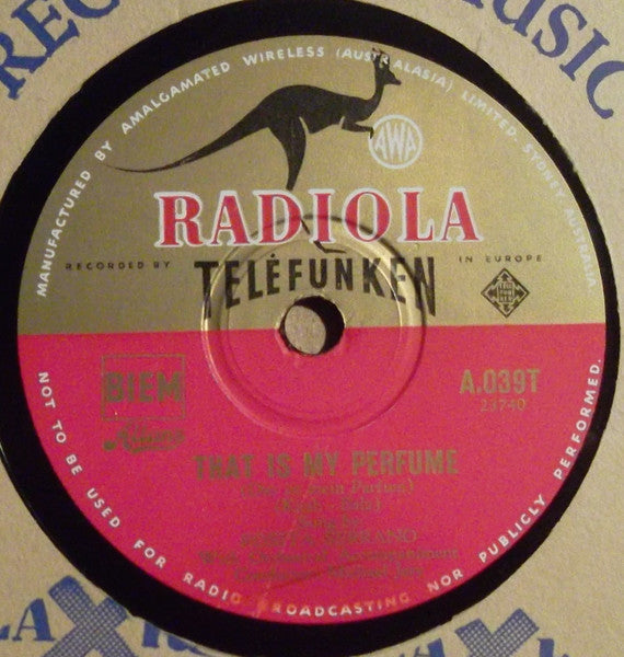 Rosita Serrano : Oui, Madame / That Is My Perfume (Shellac, 10")