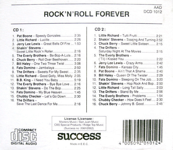Various : Rock'N'Roll Forever Vol. 1 (2xCD, Comp)