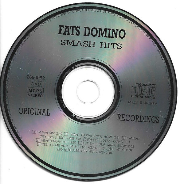 Fats Domino : Fats Domino Smash Hits (CD, Comp)
