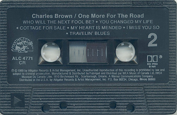 Charles Brown : One More For The Road (Cass, Album, Dig)