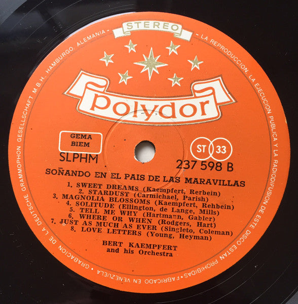 Bert Kaempfert & His Orchestra : Sonando En El Pais De Las Maravillas (Dreaming In Wonderland) (LP, Album)
