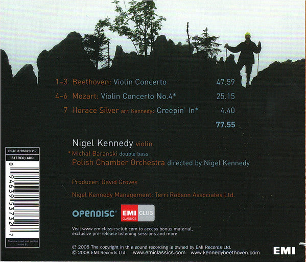 Beethoven*, Mozart* / Nigel Kennedy : Violin Concerto / Violin Concerto No.4 (CD, Album)