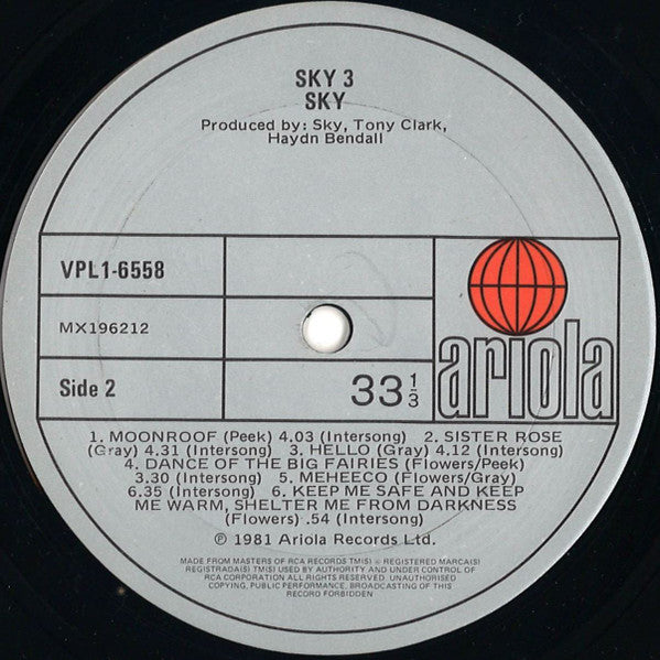 Sky (4) : Sky 3 (LP, Album)