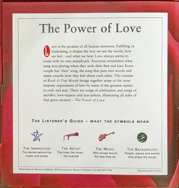 Various : Rock & Pop Moods: The Power Of Love (CD, Comp, Club)