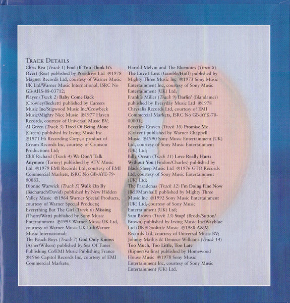 Various : Rock & Pop Moods: Separate Lives (CD, Comp, Club)