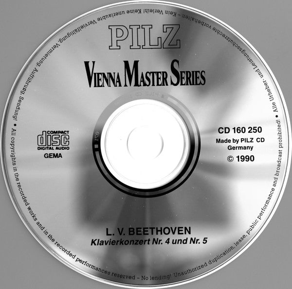 Ludwig van Beethoven : Klavierkonzert Nr. 4 Und Nr. 5 (CD, Comp)