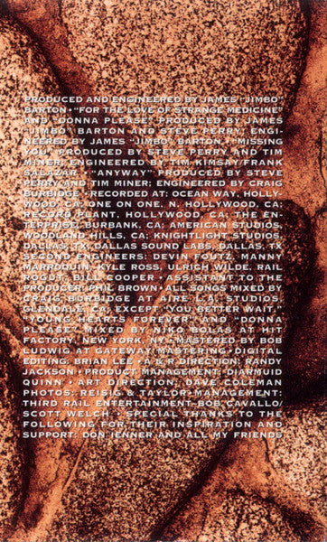 Steve Perry : For The Love Of Strange Medicine (Cass, Album, Dol)