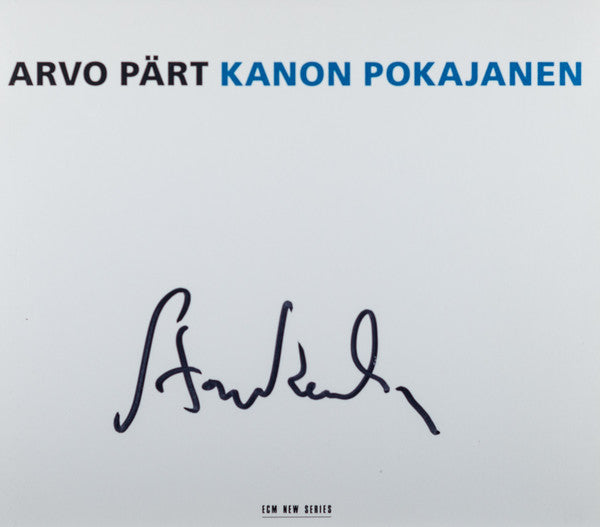 Arvo Pärt : Kanon Pokajanen (2xCD, Album)