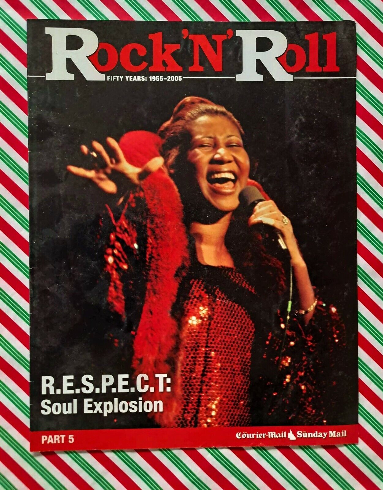 Aretha Franklin Cover Rock and Roll 50 Years 1955 - 2005 Magazine Soul Special
