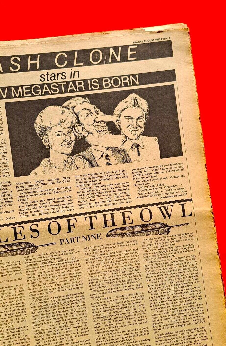 Tracks Magazine August 1985 Australian Surfing Bodyboards Tavarua