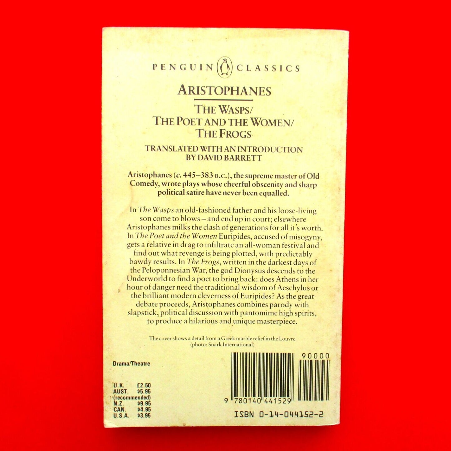 The Wasps, The Poet and the Women, The Frogs by Aristophanes Penguin Paperback