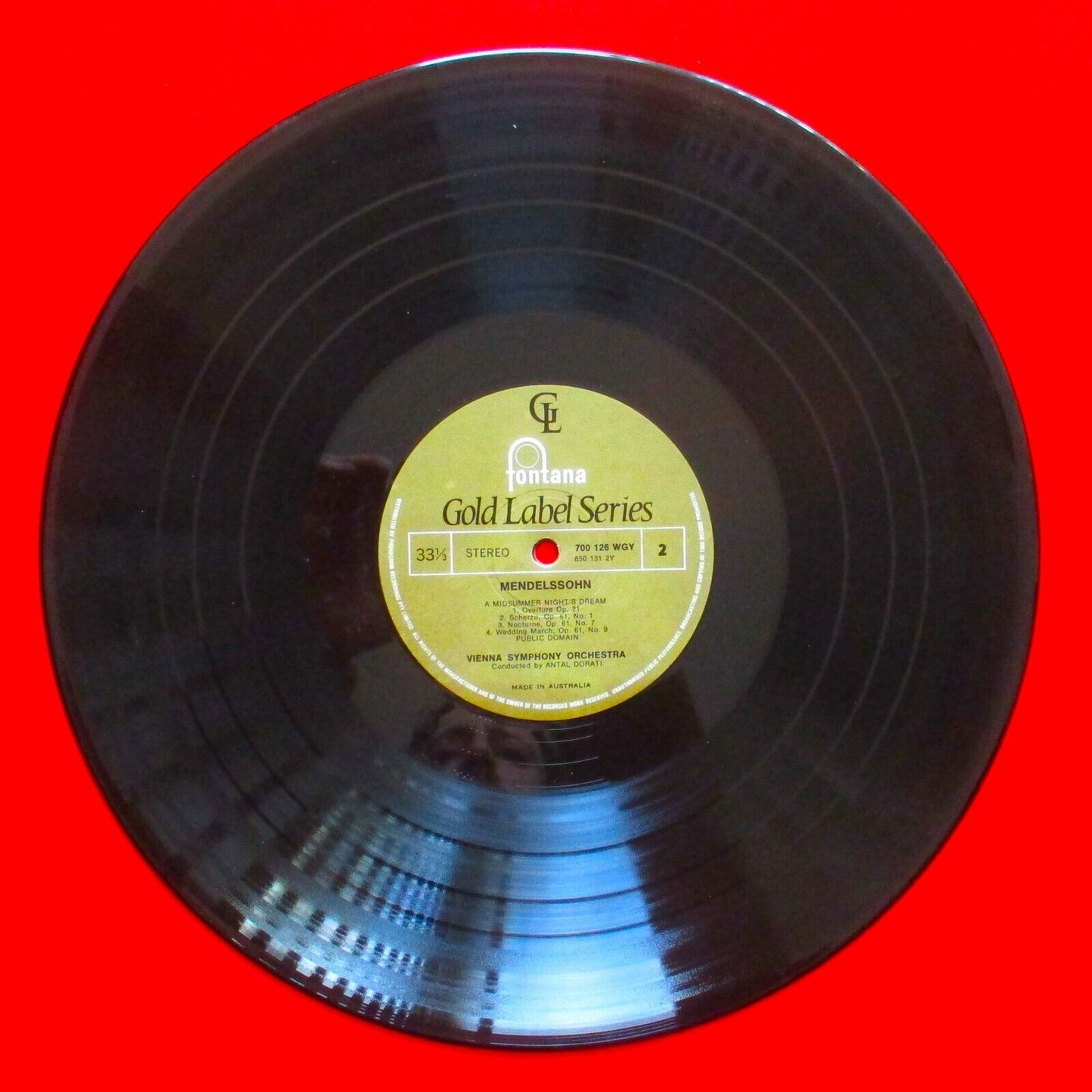 Mendelssohn Grieg Excerpts From Peer Gynt / A Midsummer Night's Dream Vinyl LP