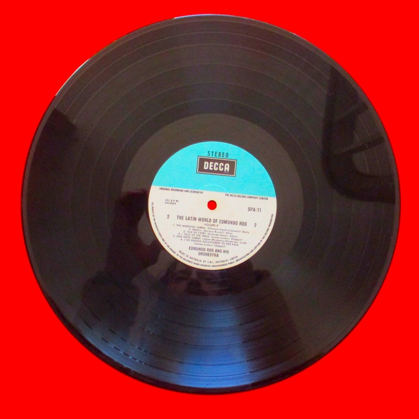 The Latin World Of Edmundo Ros Volume 2 Vinyl Album LP Australian Latin Jazz