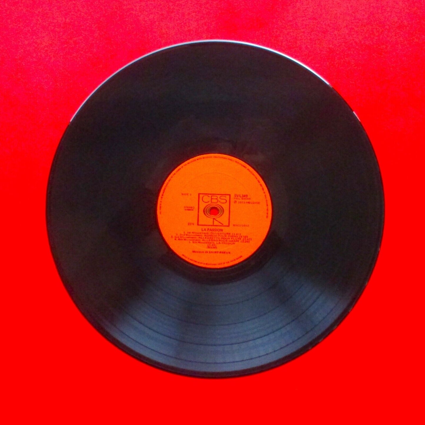 Saint-Preux La Passion Vinyl Album LP 1974 Australian Press