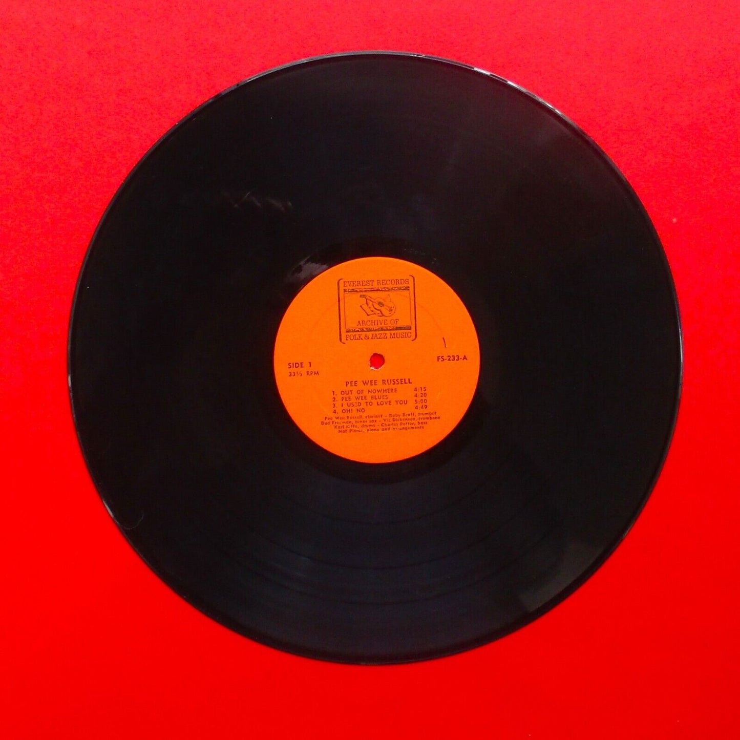 Pee Wee Russell Everest Records Archive Of Folk & Jazz Music Vinyl LP in Shrink