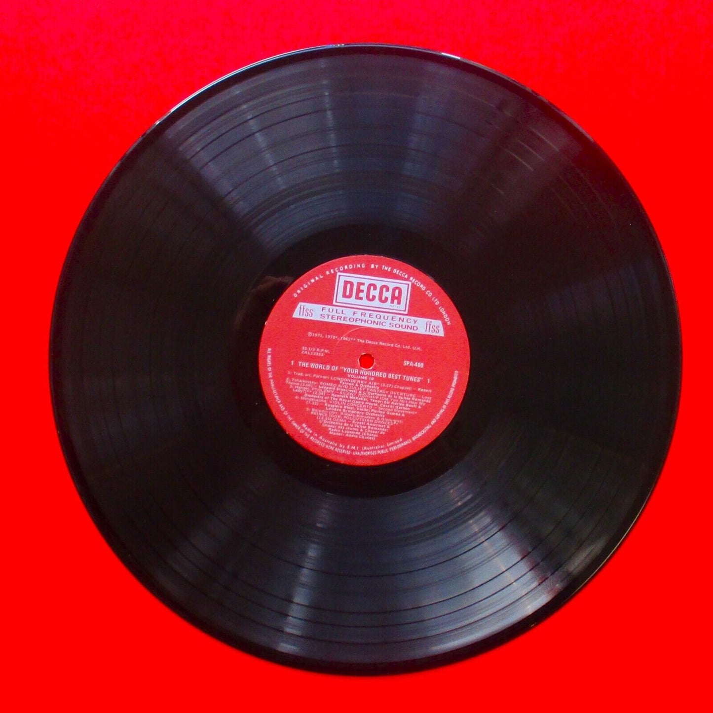 The World Of Your Hundred Best Tunes Vol. 10 Vinyl Compilation LP Classical 1975