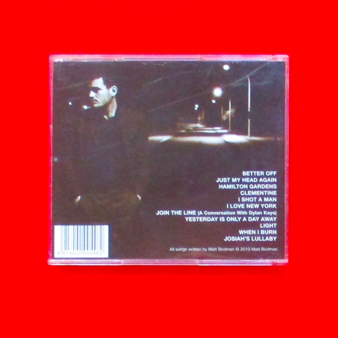 Matt Bodman Burn2010 CD Album Self-Released Brisbane Australia
