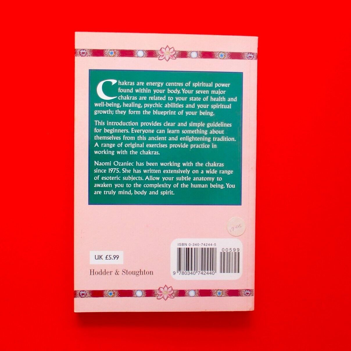 Chakras A Beginner's Guide by Naomi Ozaniec Paperback Book