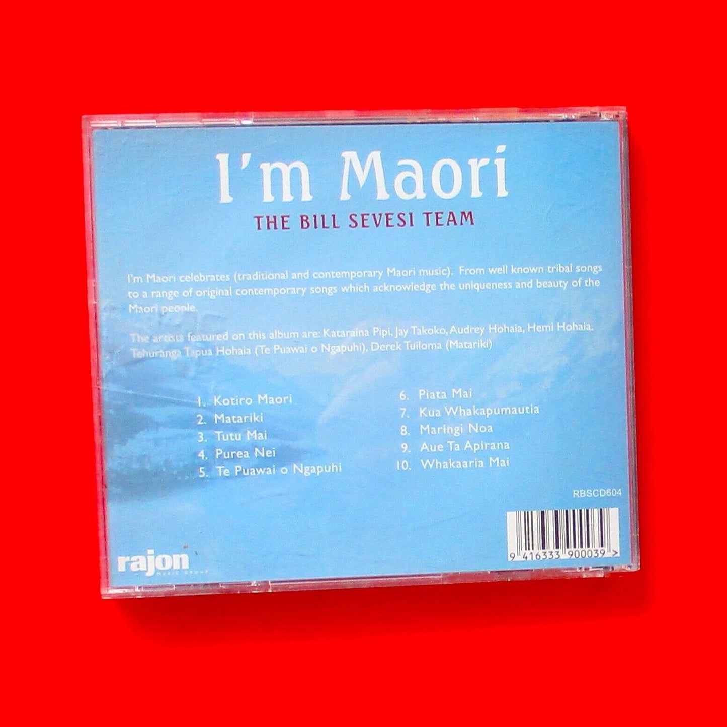 The Bill Sevesi Team I'm Māori 2002 CD Album Folk