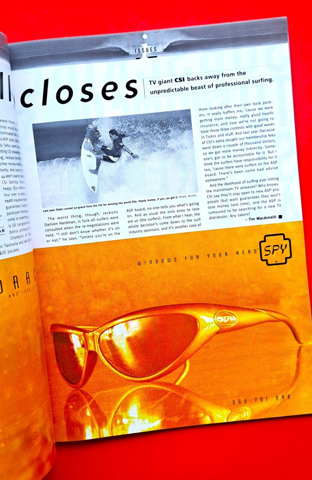 Surfing Life Magazine Issue 103 August 1997 Todd Chesser 1968-1997 Tom Carroll
