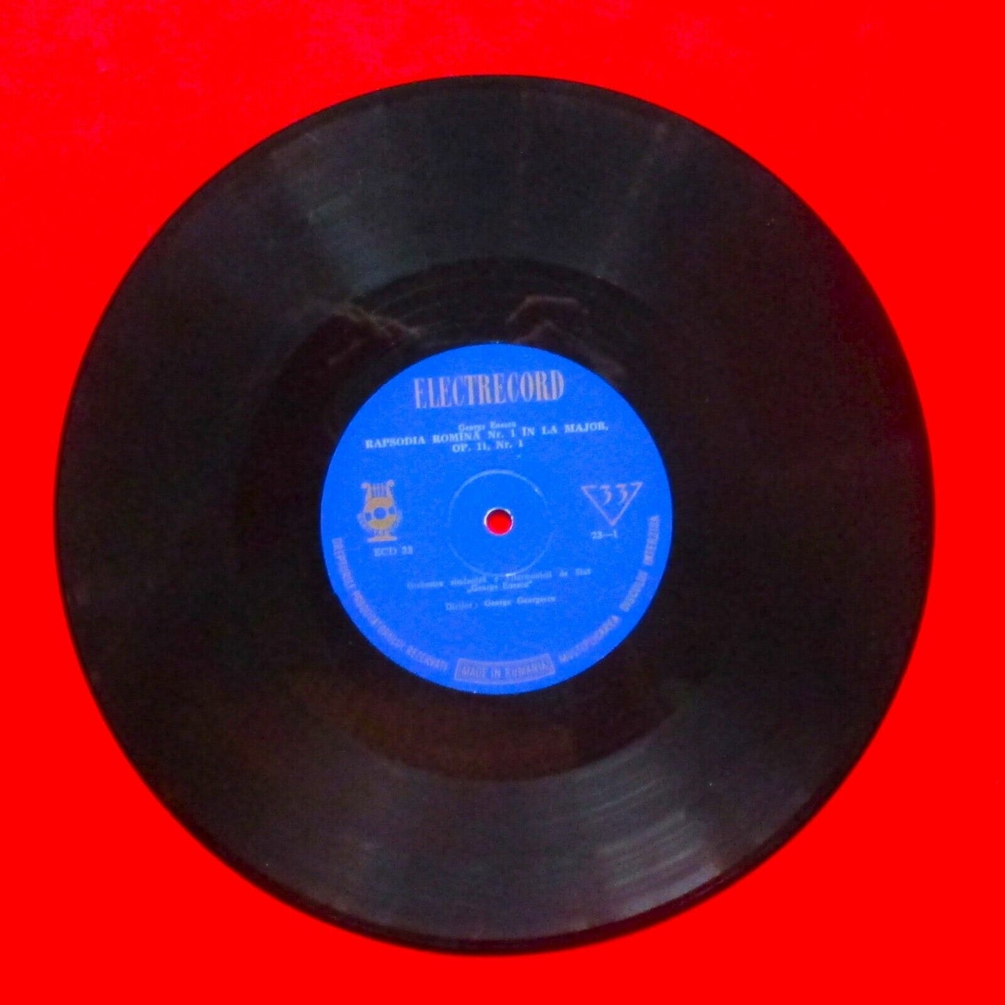 George Enescu Rapsodia Romina 10" Vinyl Romanian Classical