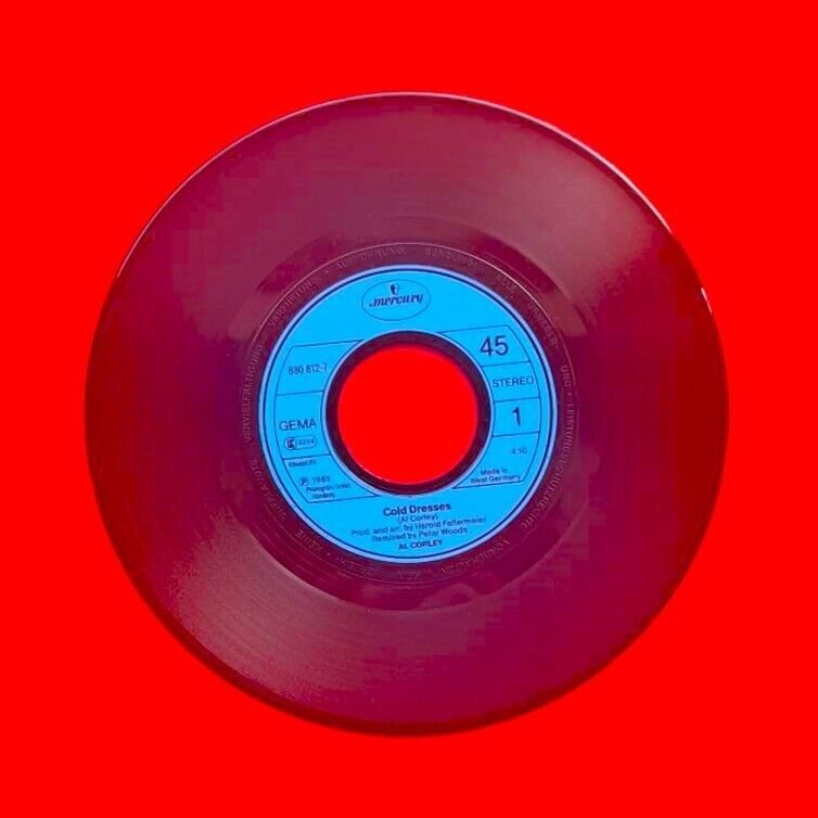 Al Corley Cold Dresses Vinyl 7 Inch Single 1985 German Pressing Mercury