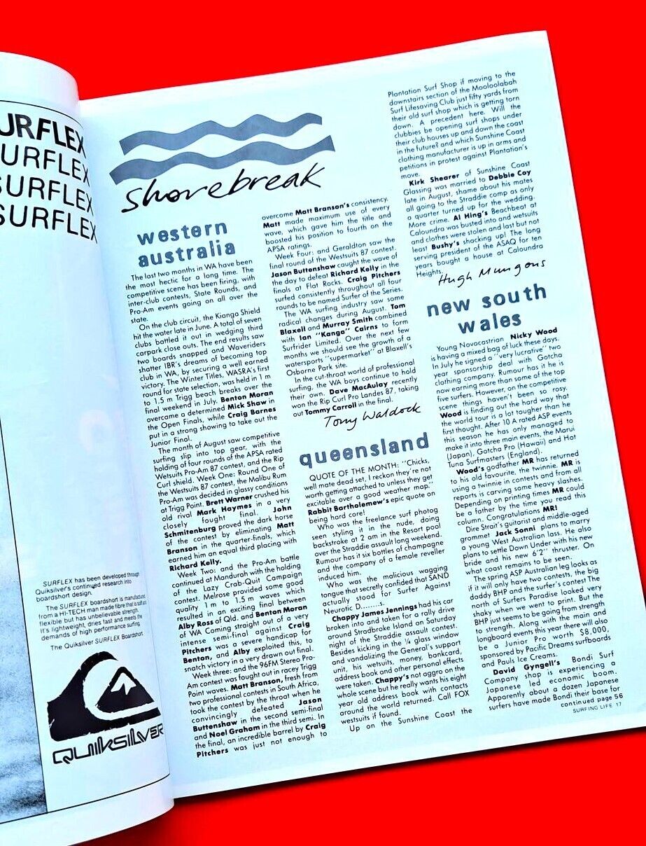 Australia's Surfing Life Vol 14 October November Shark Island The Longest Wave