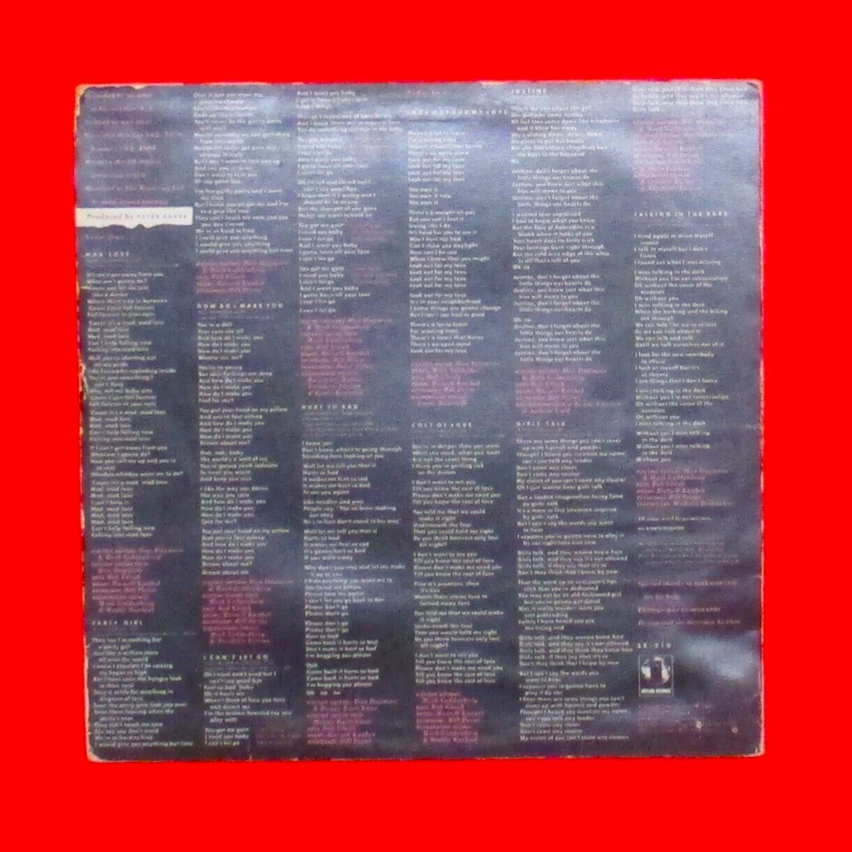 Linda Ronstadt Mad Love Vinyl Album LP 1980 Australian Press