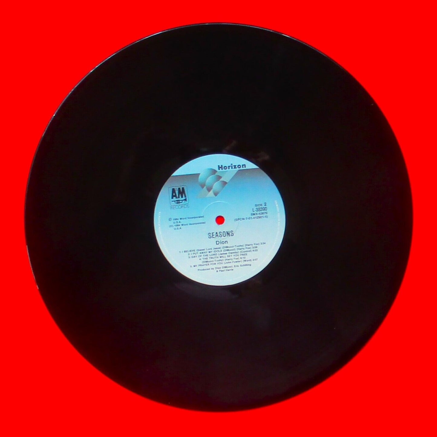 Dion Seasons Vinyl Album LP 1984 Soft Rock