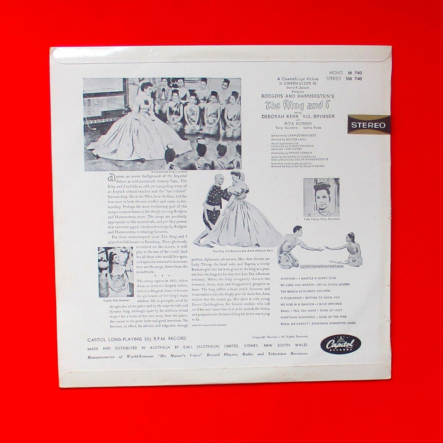 Rodgers And Hammerstein The King And I Vinyl Album LP 1956 Australian Press