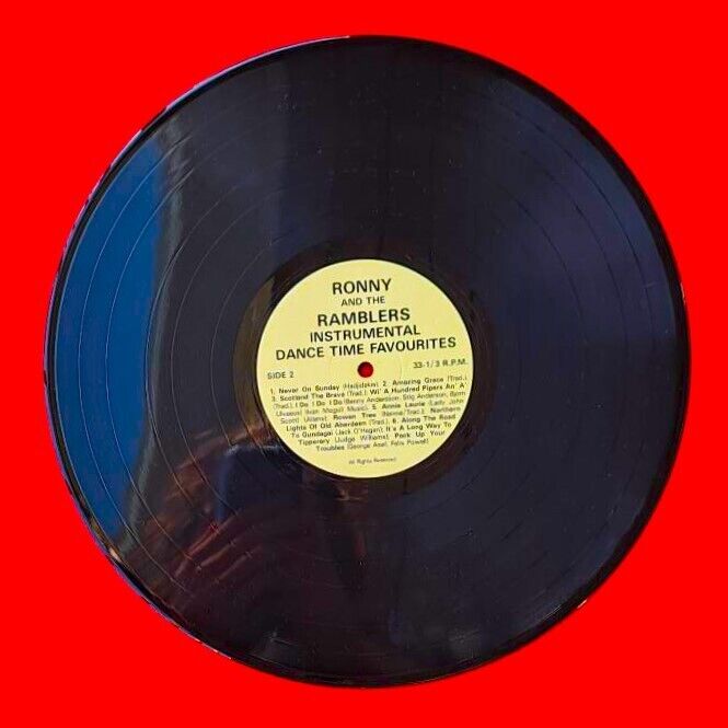 Ronny And The Ramblers Instrumental Dance Time Favourites Vinyl Album LP 1980