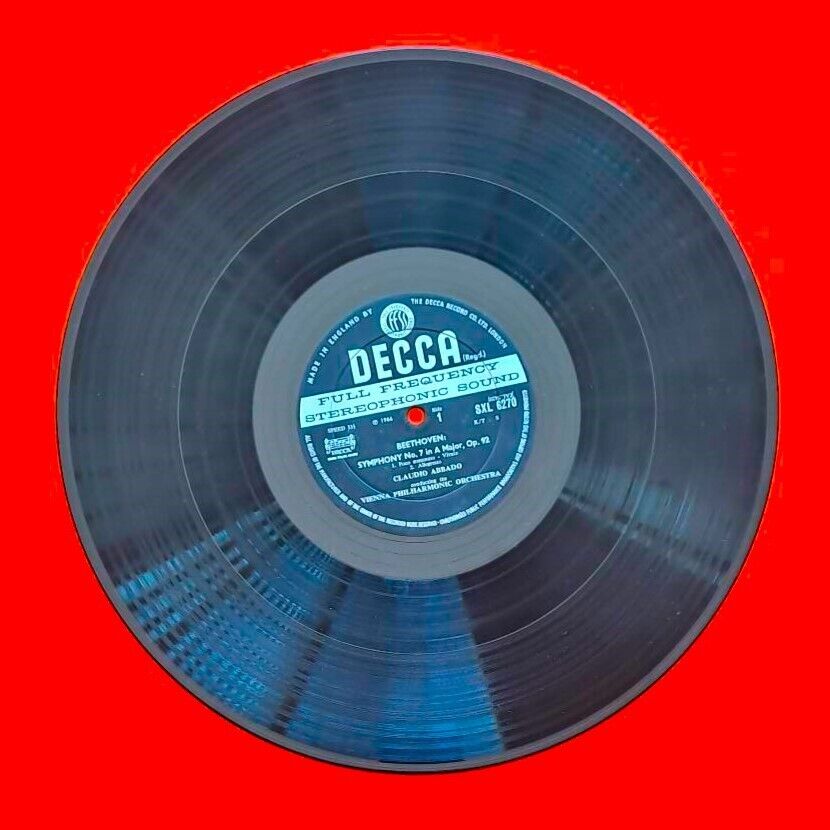 Beethoven Vienna Philharmonic Symphony No 7 Prometheus Overture Vinyl LP 1967