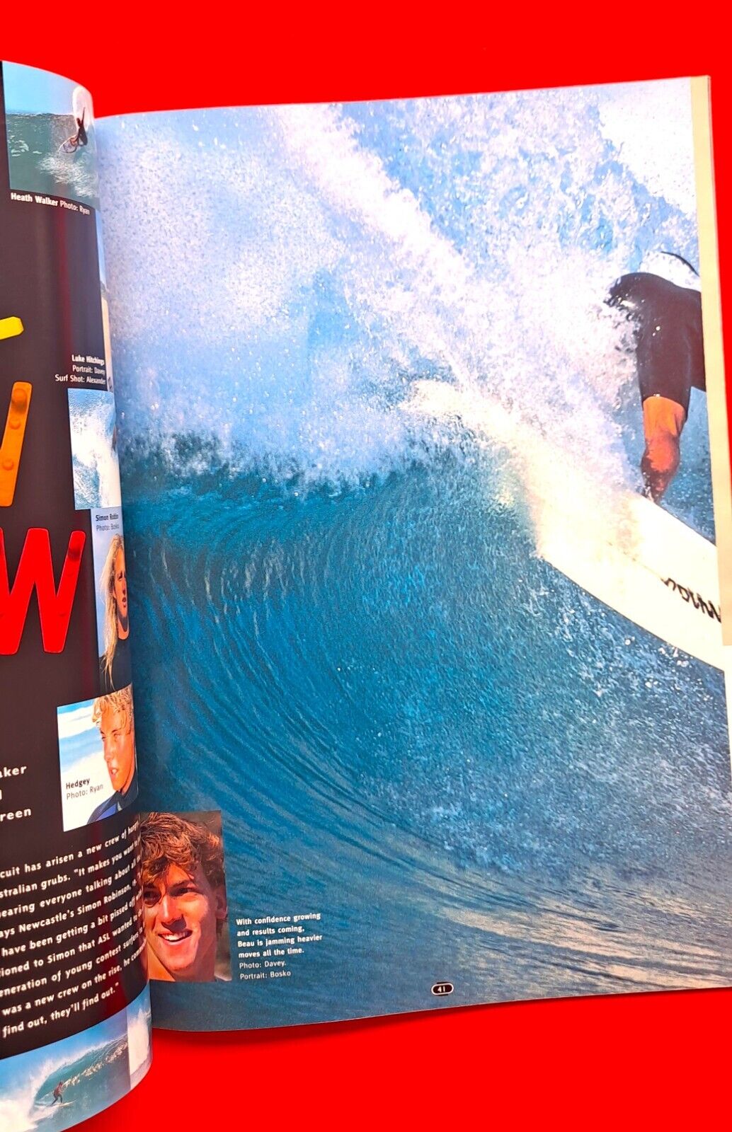 Australian Surfing Life Magazine Issue 82 July 1995 Taj Robbo Beu The New Crew