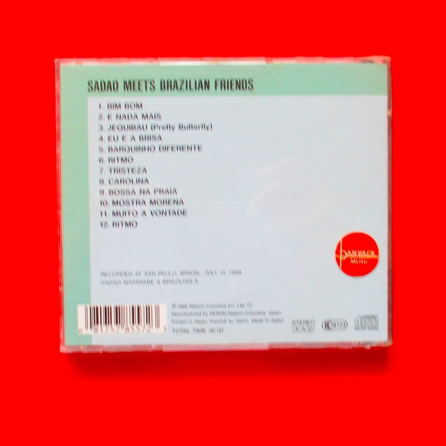 Sadao Watanabe Sadao Meets Brazilian Friends 1986 CD Album Japan