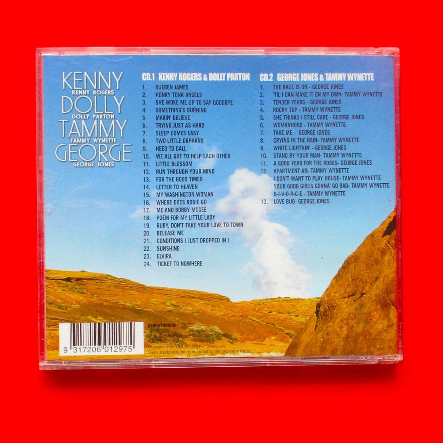 Kenny Rogers Dolly Parton Tammy Wynette & George Jones 2006 Australian 2xCD