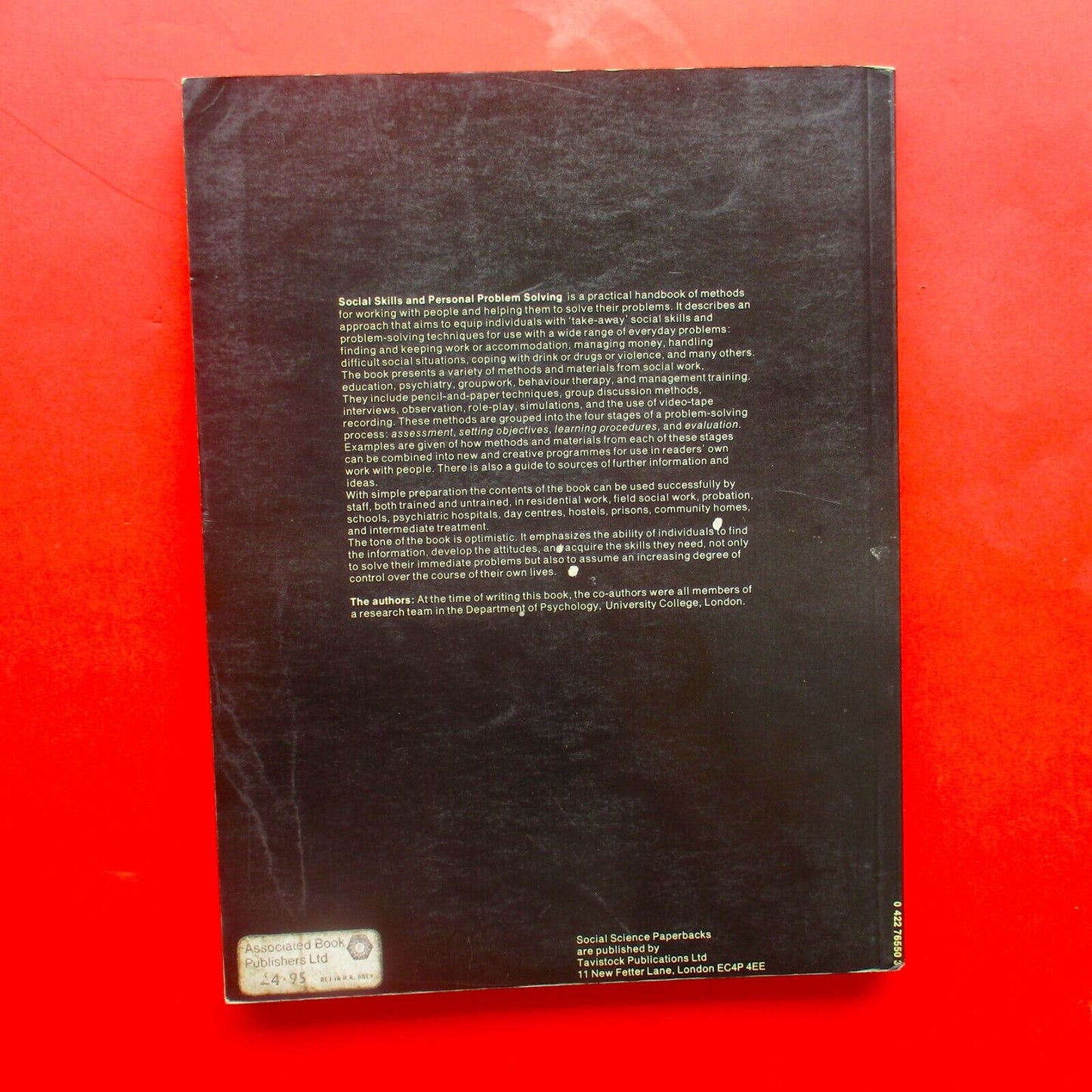 Social Skills and Personal Problem Solving by Philip Priestle 1990 Softcover