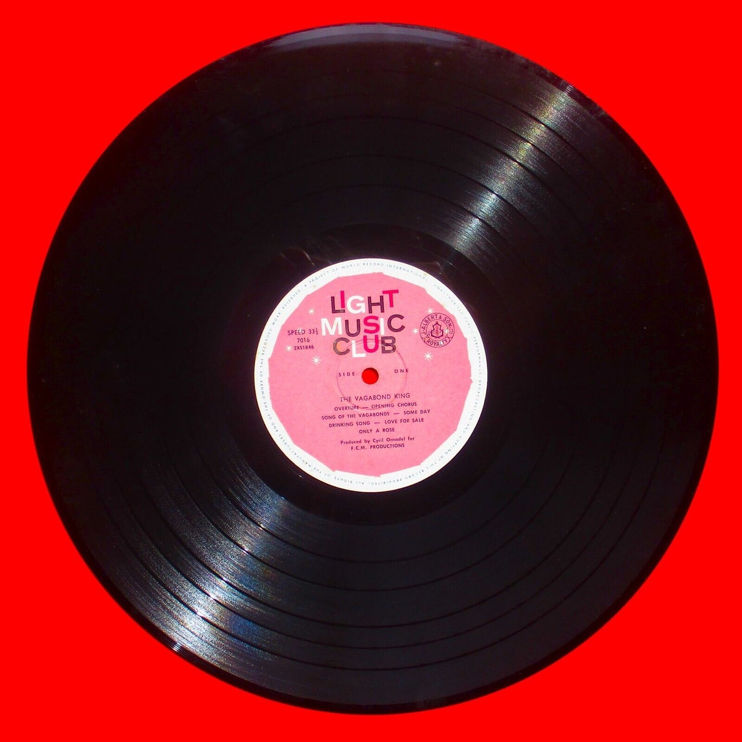 The Vagabond King 1961 Vinyl Album LP Australian Pressing Mono Musical