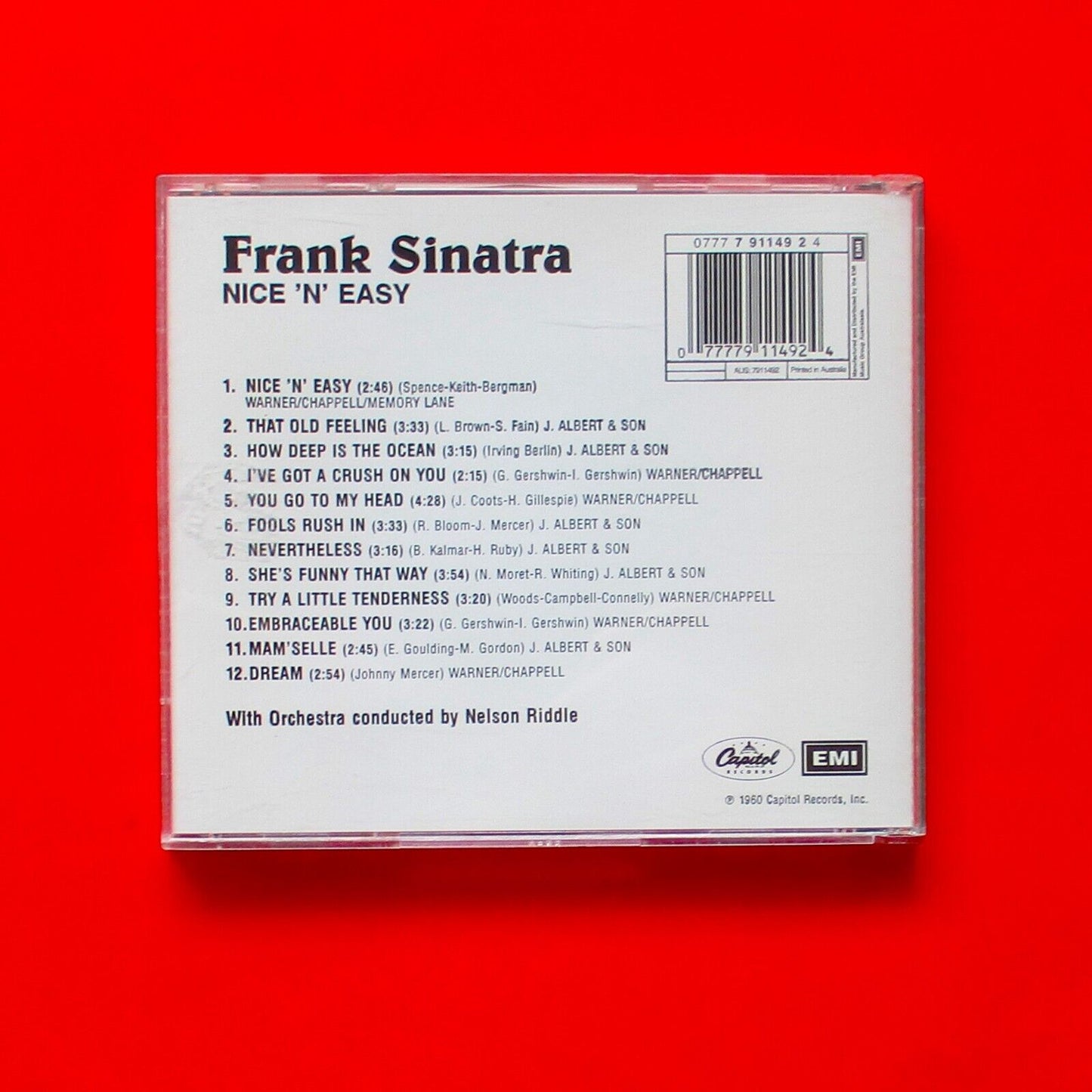 Frank Sinatra Nice 'N' Easy Australian CD Album