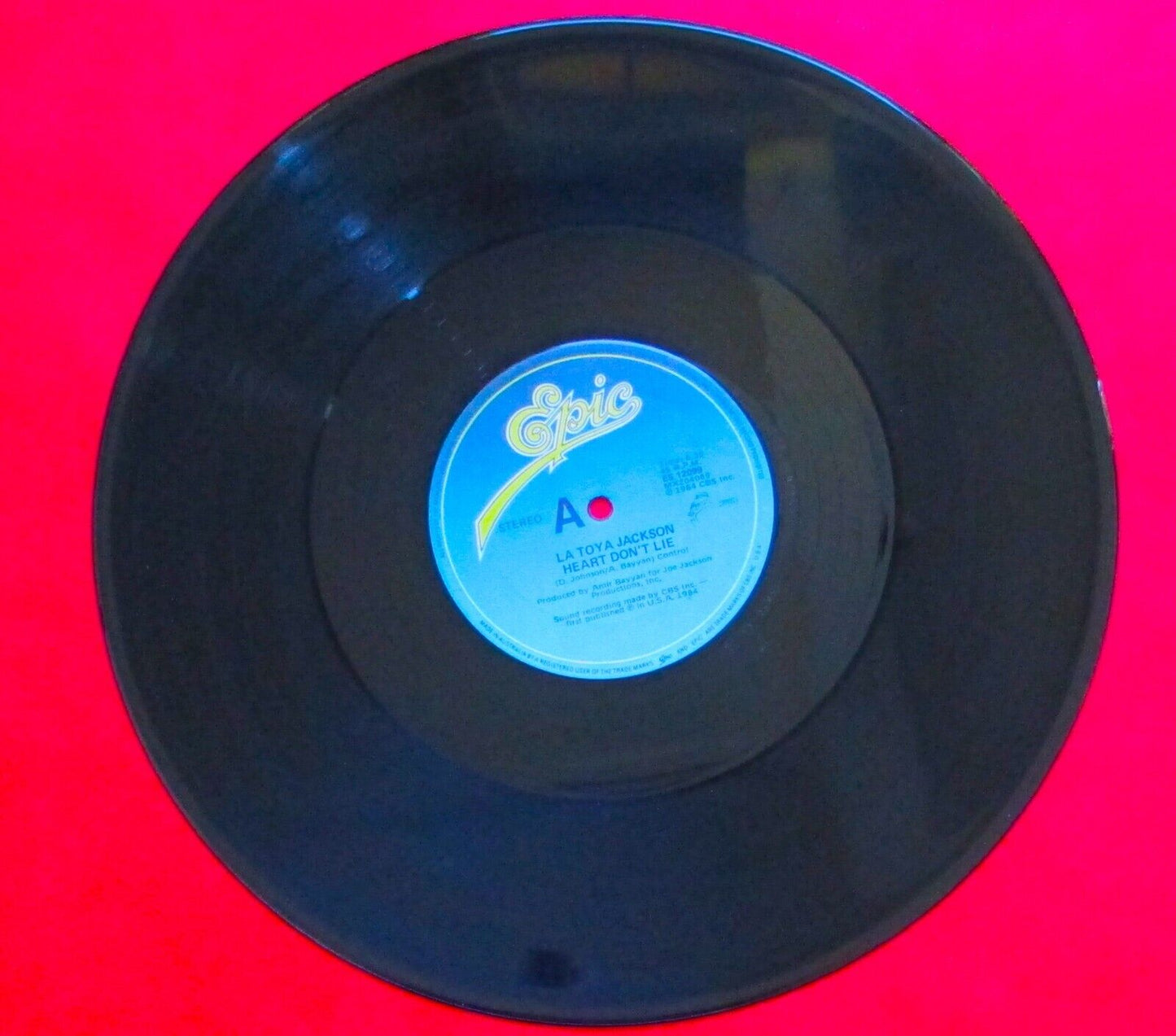 La Toya Jackson Heart Don't Lie 1984 Vinyl 12" Inch Max Single
