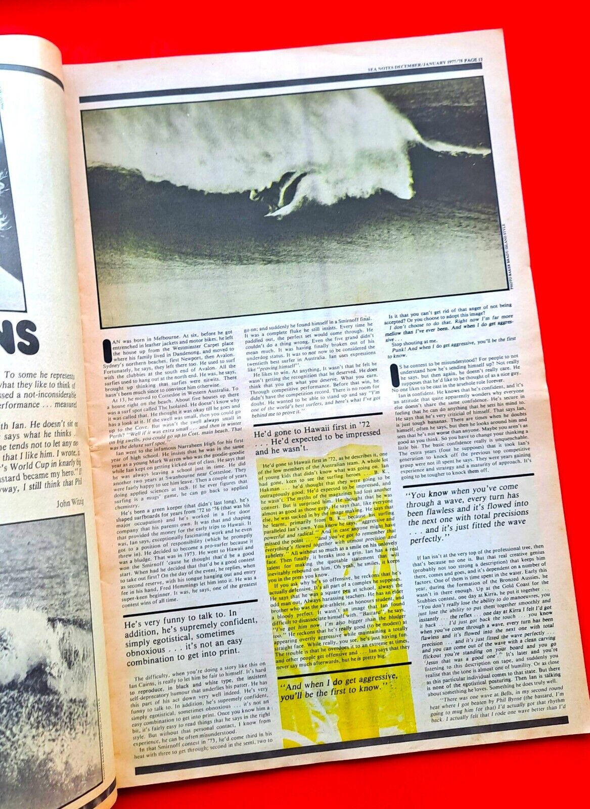 Seanotes December January 1977 1978 Australian Surfing Magazine Ian Carins