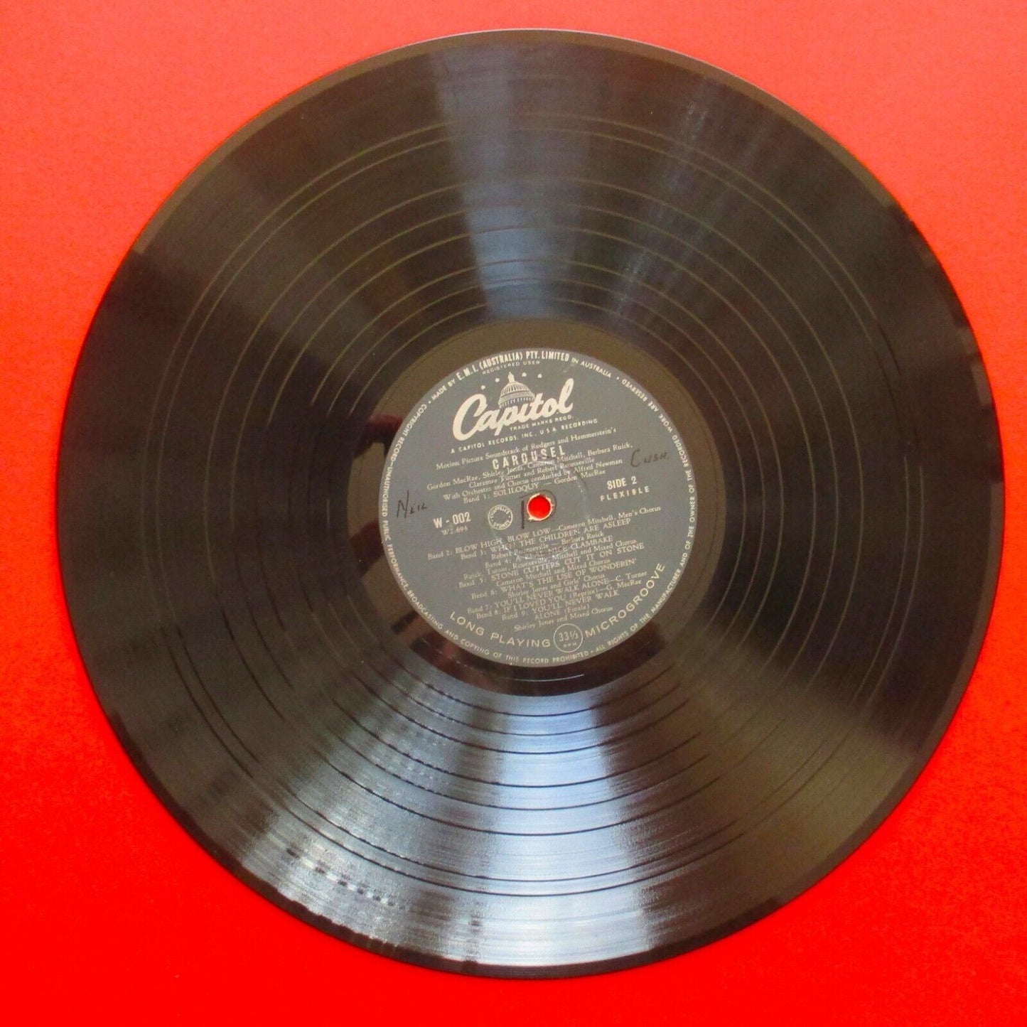 Rodgers And Hammerstein Carousel Vinyl Soundtrack Album LP Australian