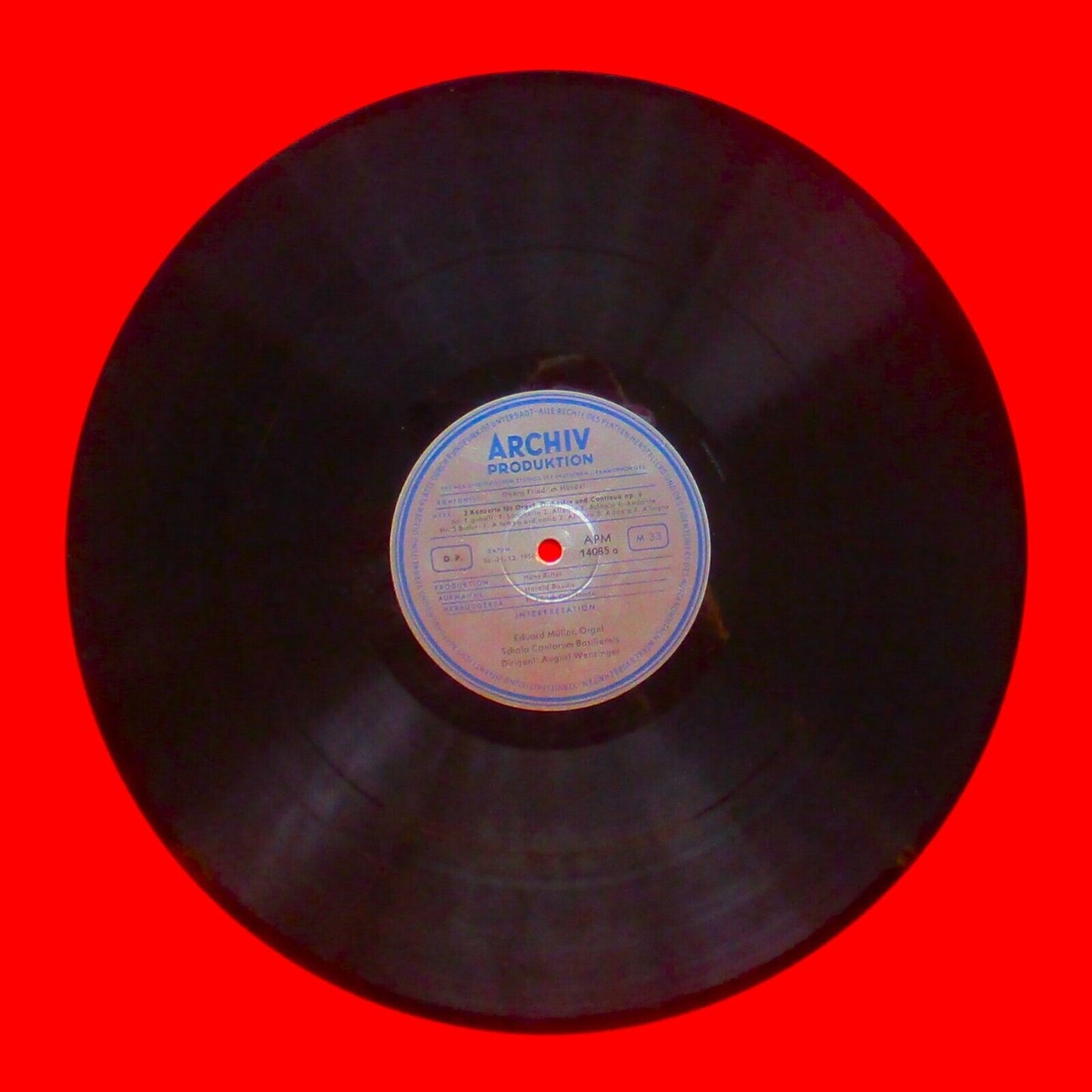 Handel 4 Concertos For Organ, Orchestra And Continuo, Op. 4 Vinyl LP 1961 German