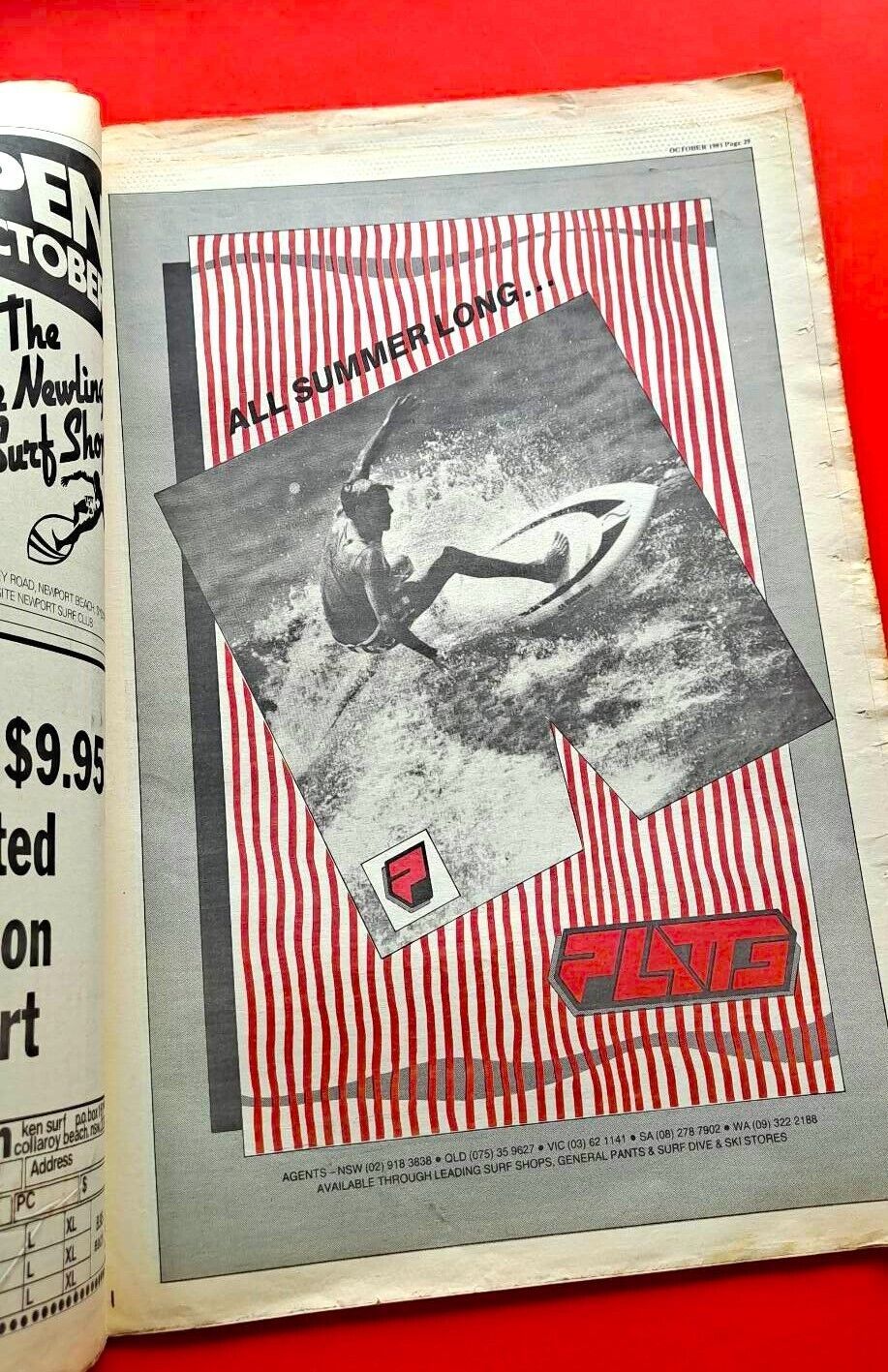 Tracks Magazine October 1986 Australian Surfing Jim Banks Huntington